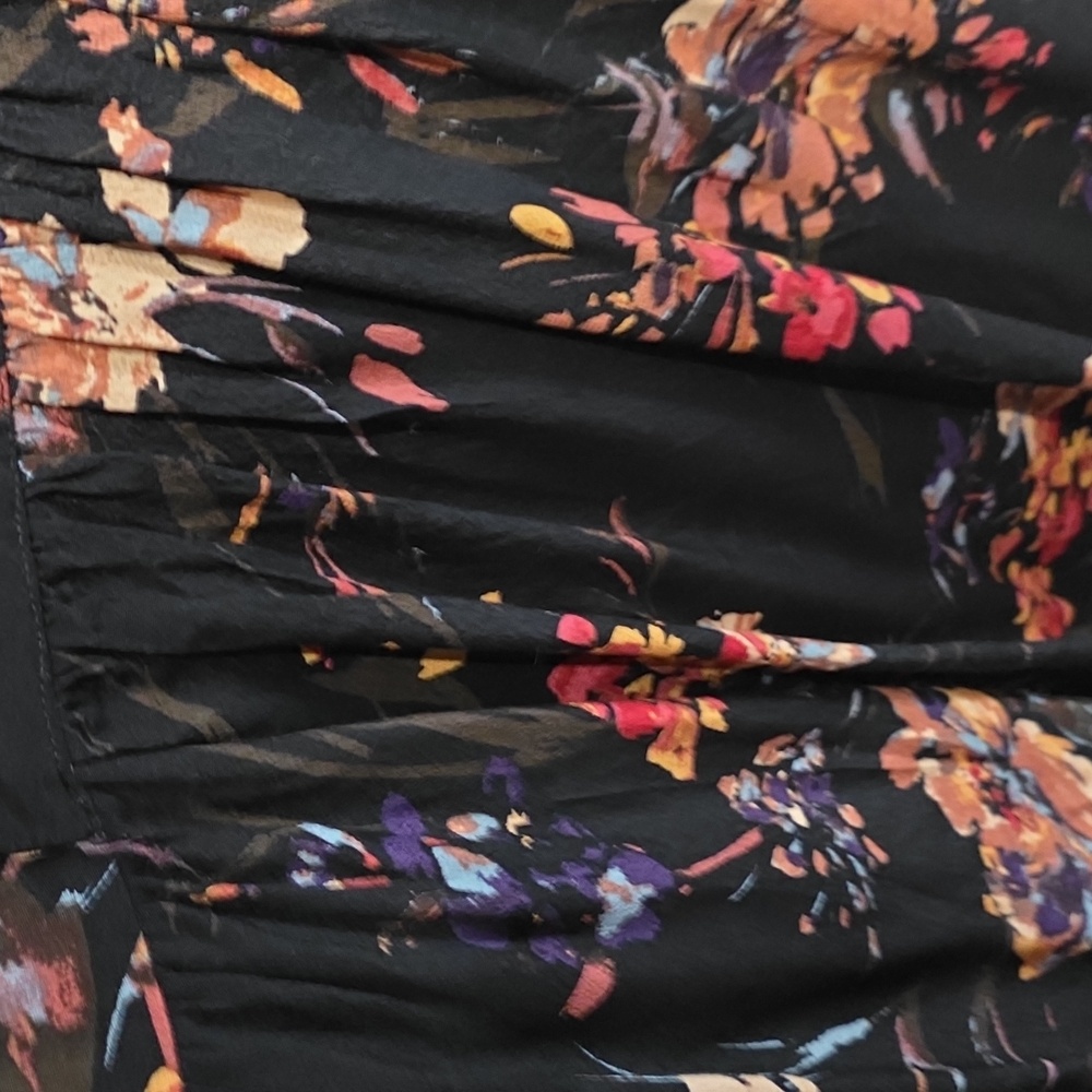 LOVE STITCH BLACK FLORAL DRESS - Picture 2 of 2